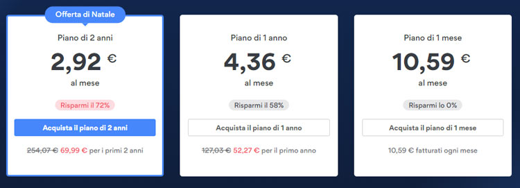 prezzi e abbonamenti NordVPN
